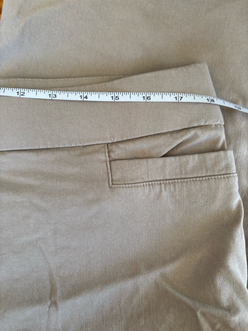 Briggs Beige Casual Cropped Pants- Size 16 GUC - Picture 3 of 3